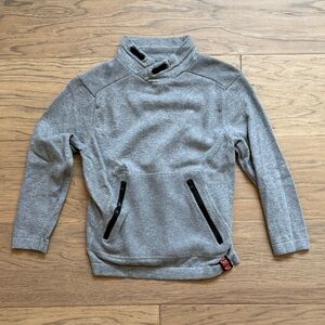 Zara Kids Gray Sweater with Black Zippers Size 6